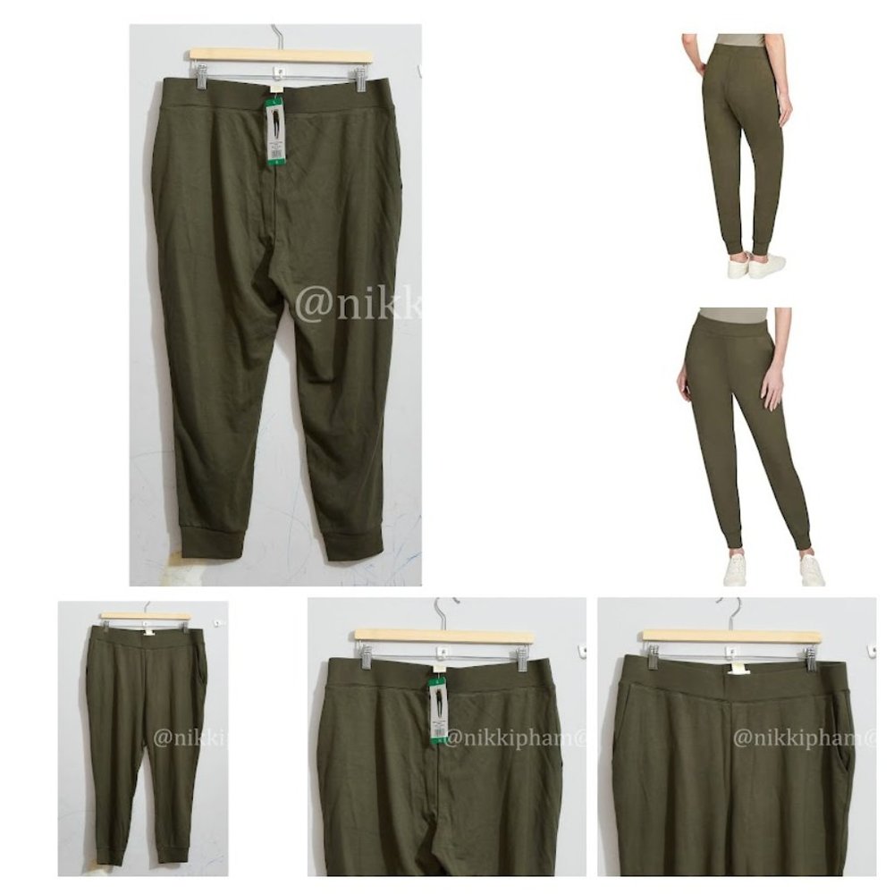 Matty M. Women's Essential Pull-On Comfort Jogger Pants Stretch
